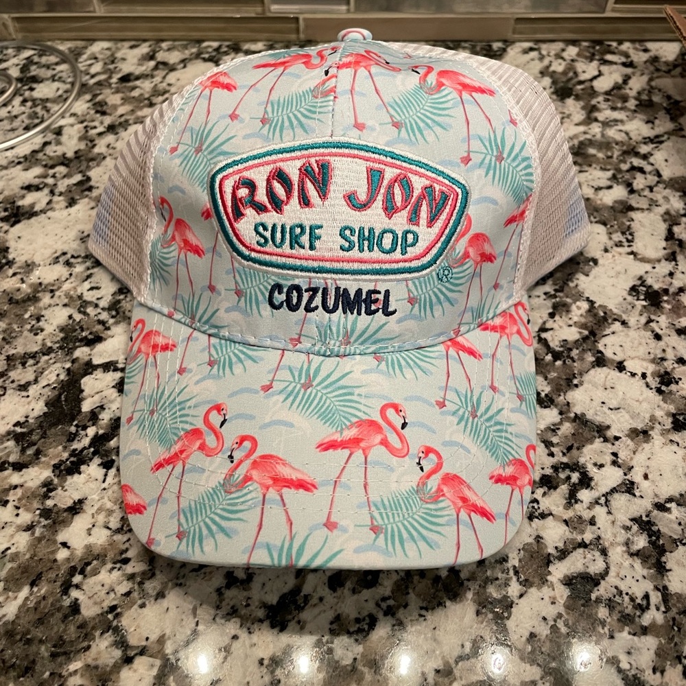 Ron Jon Surf Shop Flamingo SnapBack Hat NWT